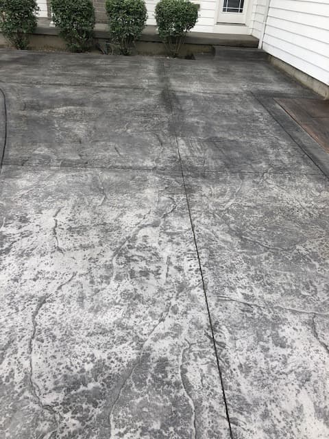 Stamped Concrete Driveway