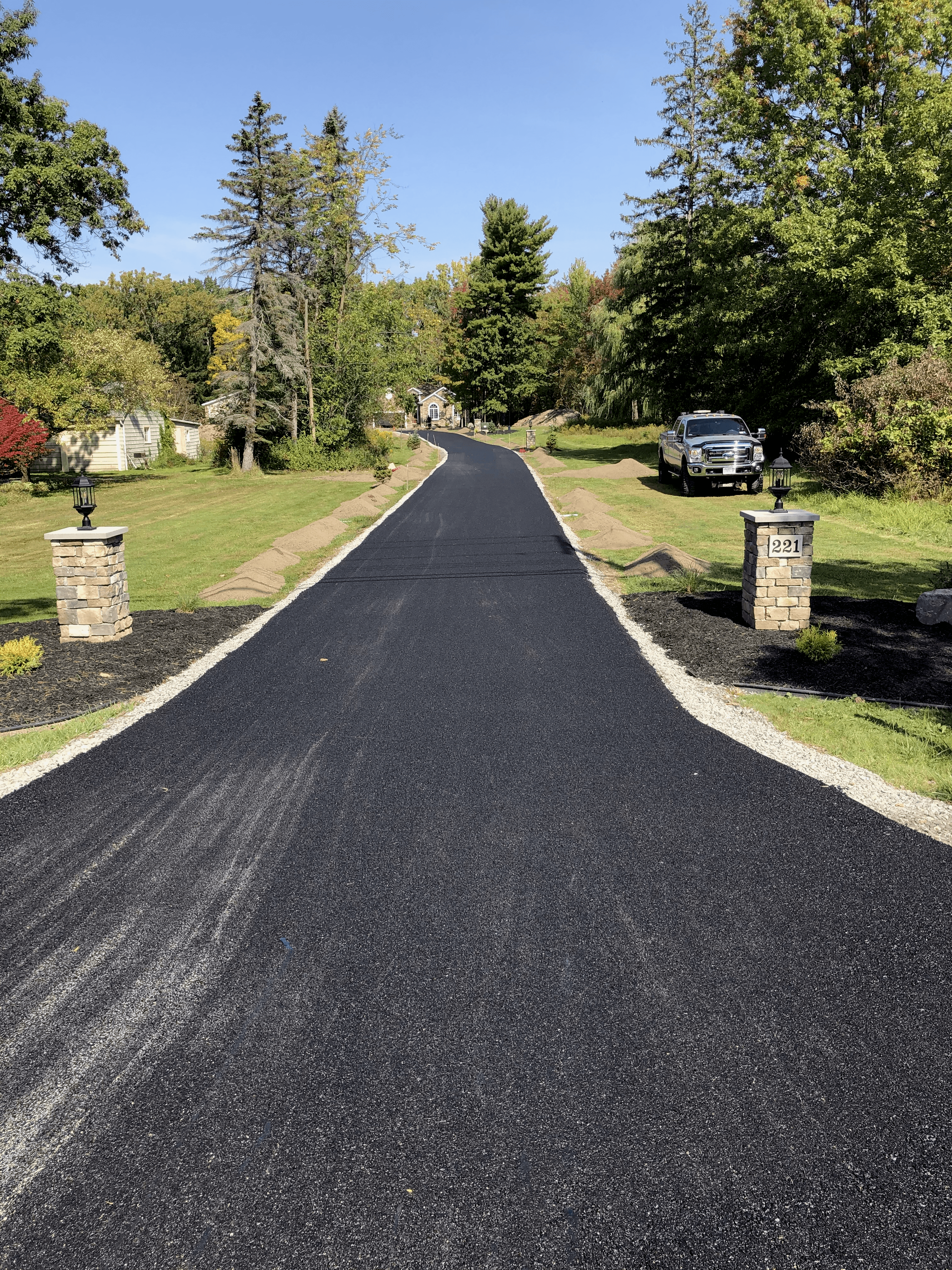 Long Residential Driveway Reinstallation