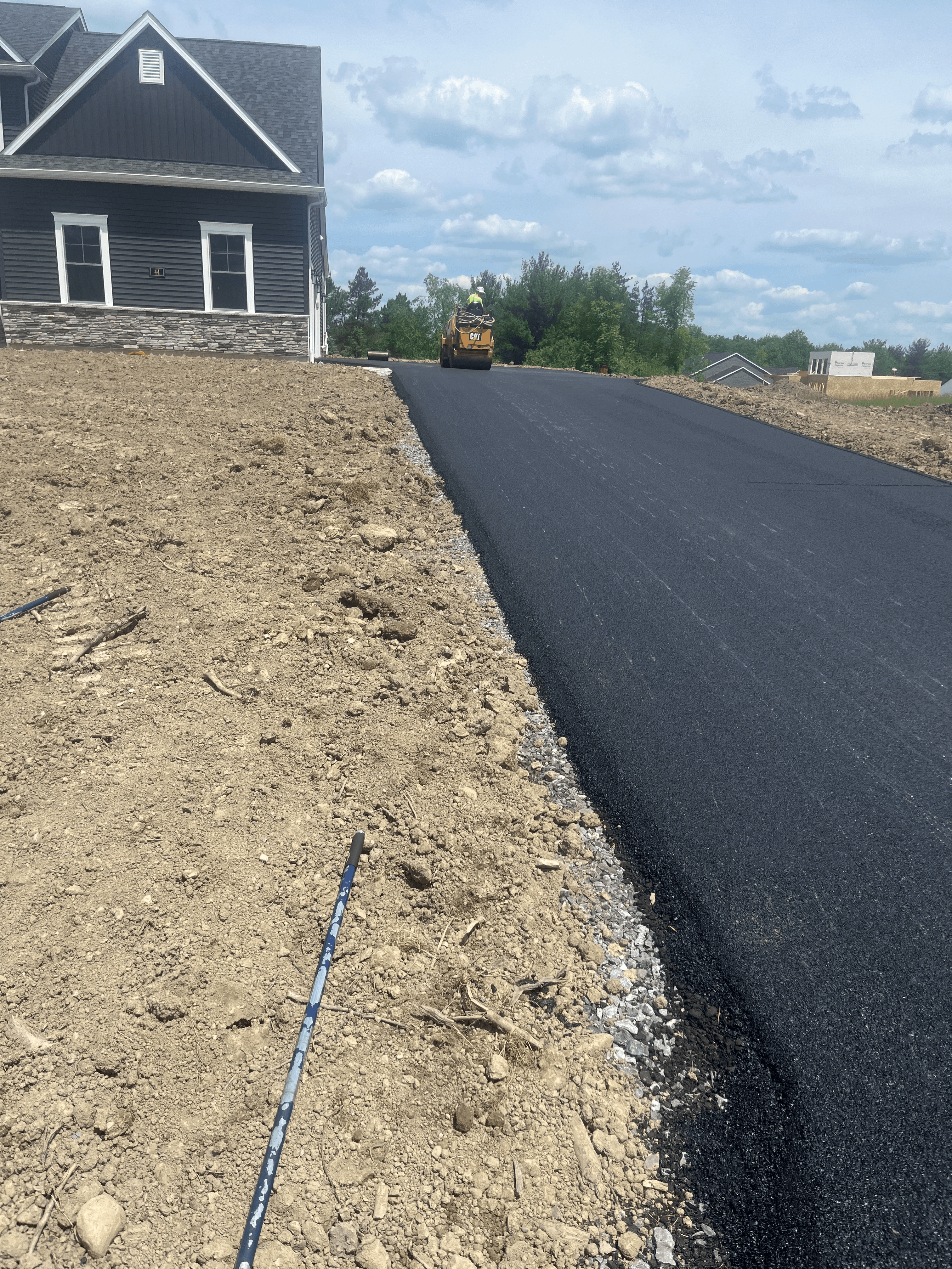 New Build Driveway with Precision Grading